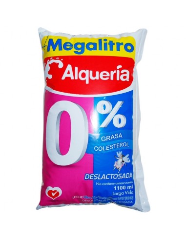 LECHE ALQUERIA DESLAC/DESC 0% BL1.100ML