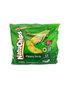 NATUCHIPS PLATANO VERDE P336Gx12U