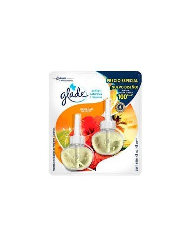 AMBIENTADOR GLADE PLUG F.TROPICAL 2RPT
