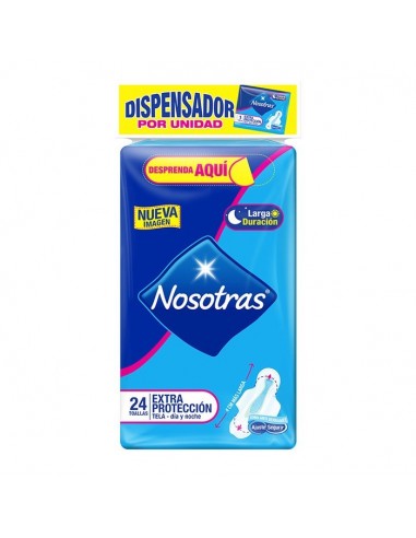 TOALLA NOSOTRAS EXTPROTEC TELA DISPx24UN