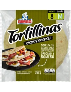 TORTILLAS BIMBO ROMERO OREGANO BLx240GR