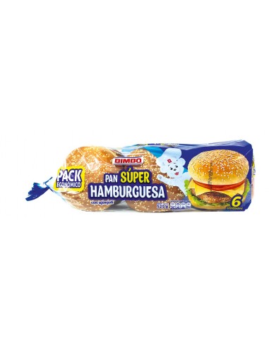 PAN SUPER HAMBURGUESA BIMBO BL525GRx6UND