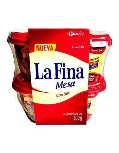 OF MARGARINA LA FINA MESA C/SALx500GRx2U