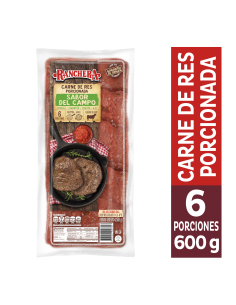 CARNE RES RANCHERA PORCIONADAx600GR