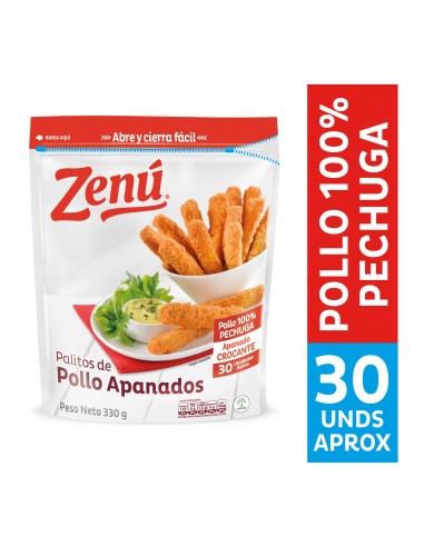 PALITOS DE POLLO APANADOS ZENU BL330G...