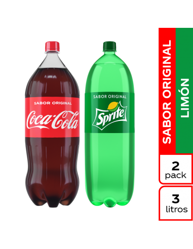 OF GASEOSA COCA-COLA 3LT+SPRITE 3LT...