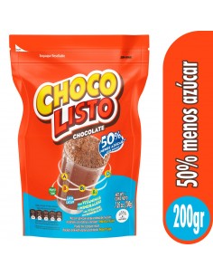 CHOCOLISTO 50% MENOS AZUCAR...