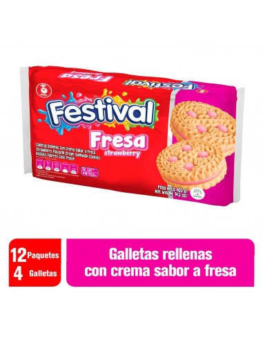 GALLETA FESTIVAL FRESA PQ403GR