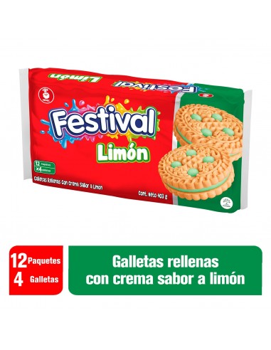 GALLETA FESTIVAL LIMON PQ403GR