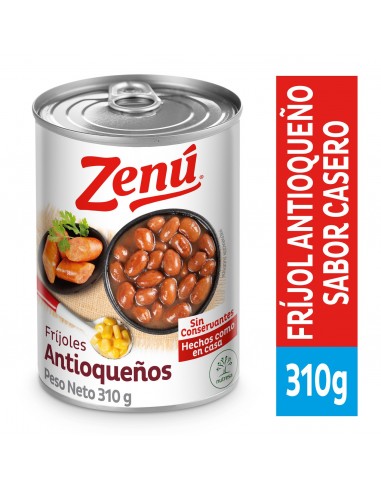 FRIJOLES ANTIOQ ZENU TOCINO LT310GR