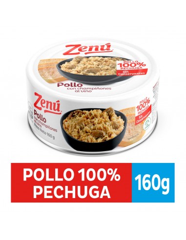 POLLO C/CHAMPINONES AL VINO ZENU LT160GR