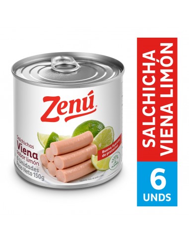 SALCHICHA VIENA LIMON ZENU LT150G