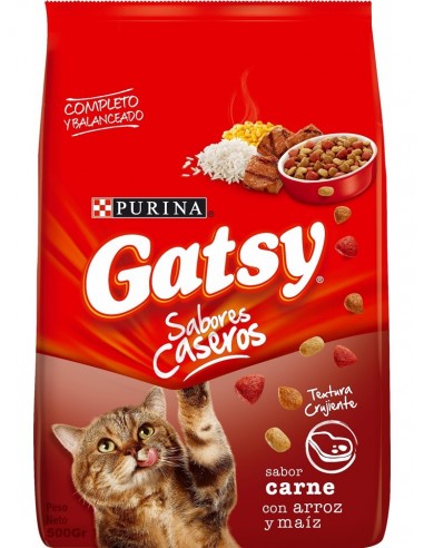 GATSY CARNE ARROZ MAIZ BL500GR