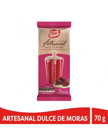 PALETA ARTESANAL MORAS/LECHE...
