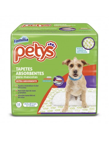 TAPETE ABSORB.FAMILIA PETYS PQ x 12UN