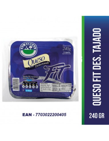 QUESO ZARZAL FIT DESLACT TAJADO PQ x...