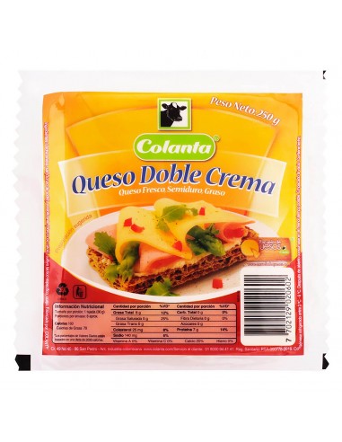 QUESO COLANTA DOBLE CREMA TAJ x 250G