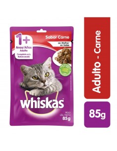 WHISKAS POUCHE CARNE DP85GR...