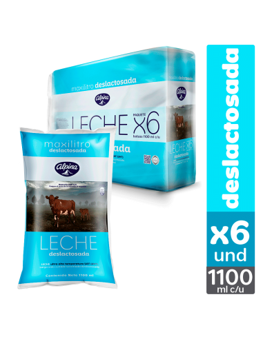LECHE ALPINA DESLAC/SEMI PQ6Ux1.100ML