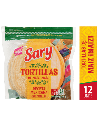 TORTILLA SARY DE MAIZ PQ x 240GR