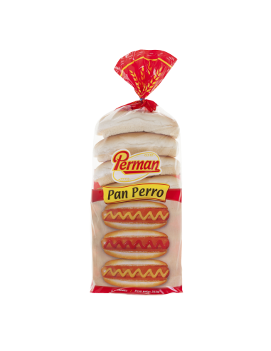 PAN PERRO PERMAN SENCILLO BL 360G X 8UN