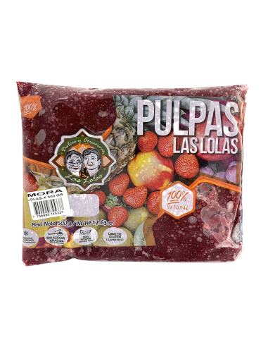 PULPA LAS LOLAS MORA BL 500GR x UND