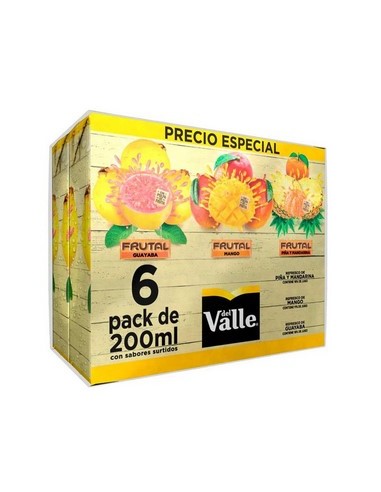 JUGO DEL VALLE FRUTAL SIXPACK TB200ML