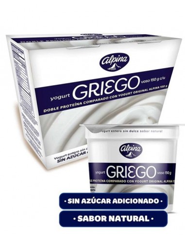 YOGURT ALPINA GRIEGO SIN AZÚCAR 4...
