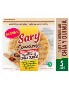 AREPA SARY CON QUESO Y...