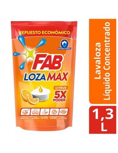 LAVAPLATOS FAB LOZA MAX 5X CITRUS x...