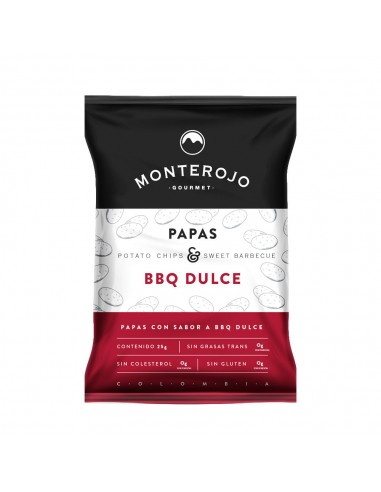 PAPAS MONTEROJO BBQ DULCE BL x 115gr