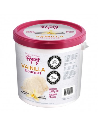 HELADO POPSY VAINILLA GOURMET 4lt x...