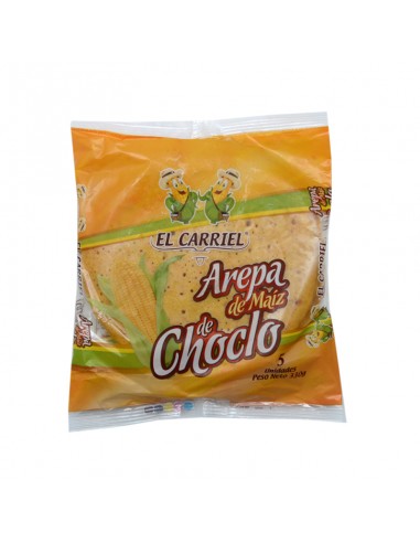 AREPA EL CARRIEL CHOCOLO PAQUETE x 5und