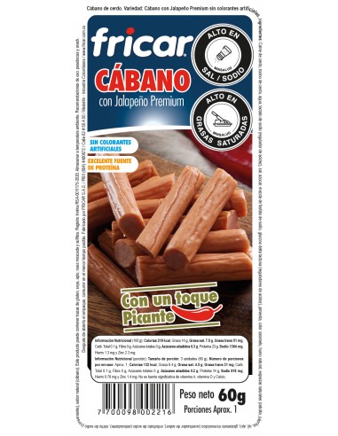 CABANO FRICAR JALAPENO 60gr