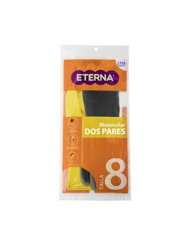 GUANTE ETERNA MONOCOLOR AMARILLO T8
